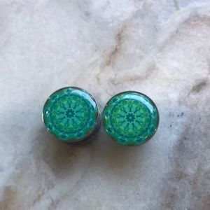 Stainless steel Mandala plugs